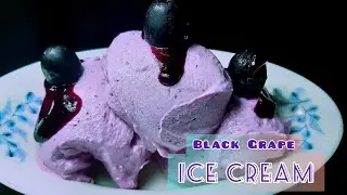 Black Grape Ice cream/Homemade ice cream recipe/Simple Ice cream/Ice cream/മുന്തിരി ഐസ്ക്രീം.