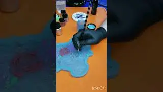 🐲Dragon Mold - How To paint the mold with Mica Powder🖌  before pouring the resin #shorts #howto