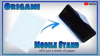 How to make origami mobile stand with paper🗒️ | Origami paper phone stand 📱#origami   #paper_craft