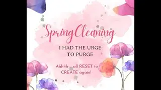 Spring Cleaning my Craft Room