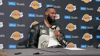 LeBron James talks 40,000 points, Lakers&rsquo; loss to Denver, advice to younger self