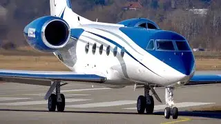 Eye-Catching Gulfstream G450 N196CC Take-Off at Bern