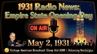 Fall Asleep to 1930s Radio News: Empire State Building Opening Day | May 2, 1931 Nostalgic Broadcast