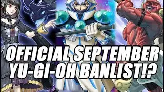 A HUGE OFFICIAL BANLIST SEPTEMBER YU-GI-OH 2025