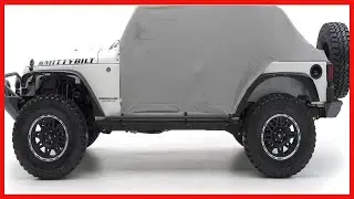 Smittybilt Gray Water-Resistant Cab Cover: Durable Protection for Your JK Wrangler