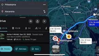 New York City, New York To Miami, Florida Part 2 Philadelphia PA to Alexandria VA