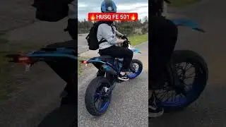 4 Stroke Sound 🔥 Husqvarna FE 501 Supermoto #shorts #husqvarna #4stroke