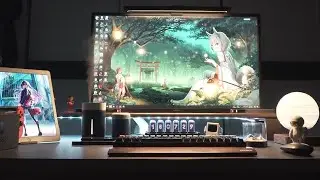 Edit Video from Dream Desk Setup | Keychron + Nixie tube clock + Nintendo Switch and Ipad