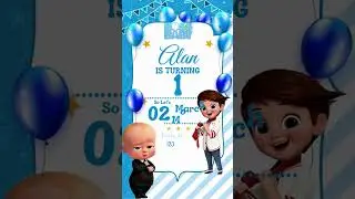 Boss Baby Birthday Video Invitation