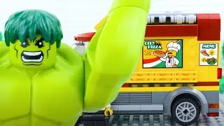 Hulk Wants PIZZA! 🍕 | Lego Hulk Stopmotion | Billy Bricks | Wildbrain Superheroes
