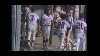 Dan Costill warning track power.