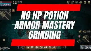 LORDNINE: F2P ARMOR MASTERY GRINDING ( NO HP POTION) #lordnine #games #L9 #lordninegameplay 