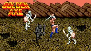 GOLDEN AXE - SKELETON HORDE Boss Fight - Mega Drive/GENESIS