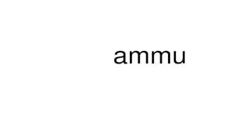 How to pronounce ammu