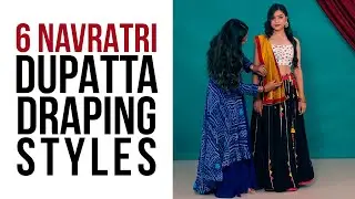 6 Lehenga Dupatta Draping For Navratri 2024 - Easy Variations