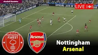 🔴Live- Nottingham vs Arsenal | England Premier League 2025/26 Match | PES21 Game Simulation