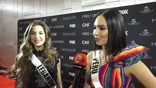 Miss Universe 2018 . Thailand / Miss Guatemala, Paraguay, Peru, Lebanon, Mexico en Press Junket