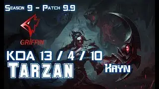 GRF Tarzan KAYN vs KARTHUS Jungle - Patch 9.9 KR Ranked