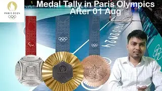 Paris Olympics Medal Tally After 01 AUG #latestnews #olympics #teamindia #cheer4india #parisolympics