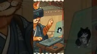 AI Tech Cat: VR Adventures and Laptop Fun 🐈✨💻