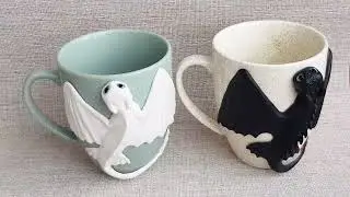 Beautiful Dragon Poppy Duo Cup Set Toothless and Light Fury. Gift How to Train Your Dragon AnneAlArt