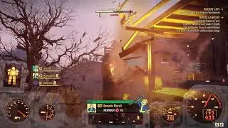 Fallout 76 Messing with my boy ends up in total destruction.  But splash damage is a bitch. #fallout