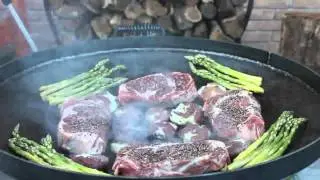 Rib-eye Steaks on the Plow Disc