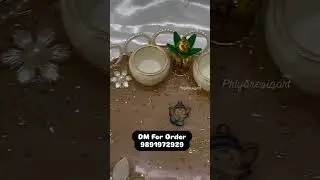 Handcrafted Resin Pooja Platter &ndash; Aarti & Puja Essentials