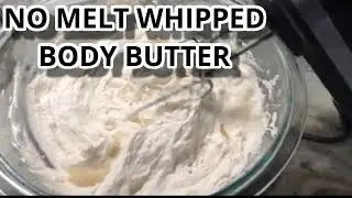 DIY Christmas Gifts : Soft and fluffy NO MELT body butter, guaranteed to stay soft.