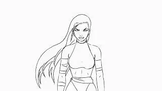 Psylocke Loop Animation