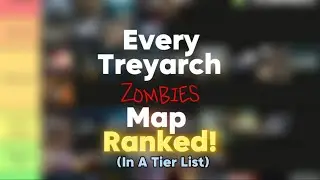 EVERY Treyarch ZOMBIES MAP RANKED In A Tier List (Call Of Duty: Zombies)