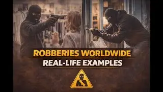 Real-life robbery cases highlighting a global crime issue.