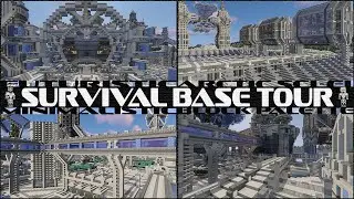 Futuristic Survival Base Tour | Builds, Farms & Vehicles