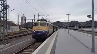 110 383-7 mit Paderborner Sch&uuml;ler Sonderzug in Leipzig