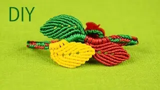 Macramé Leaf Bracelet - Tutorial