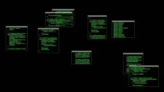 hacker developer screensaver animation in 4K