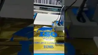 UV Print in Stainless Steel Plate #signage #machine #branding #uv #uvprinting #inkmachines #uvprint