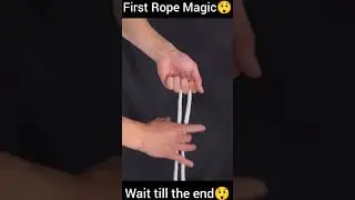 Simple rope magic tricks 😱#shorts