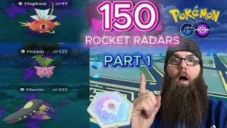 150 Radars Shiny Hunting Shadow Pokemon Part 1 (Pokemon Go)