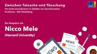 Nicco Mele (Harvard University) &ndash; Interview &ndash; Desinformationskonferenz &ndash; DAI Heidelberg