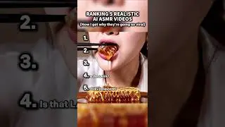 AI ASMR is getting so good it's crazy! #rankings #aiasmr