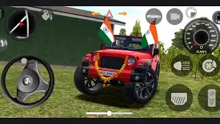 Modified Mahindra Thar Forest Rain Drive 🌲🌧️🚙 | Jungle Offroad Gameplay