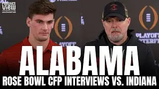 Ty Simpson & Alabama Crimson Tide Discuss CFP Matchup vs. Indiana Hoosiers, Indiana Impressions