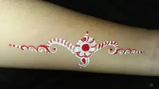 Easy Bridal Bindi design |Simple Bridal kolka art | Chandan Art | Kumkum art
