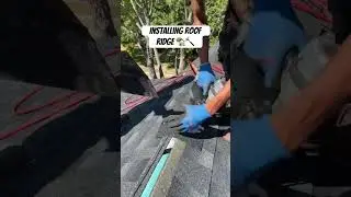 Installing Roof Ridge 🏡🔨#video #reels #roofing #work #trending #roofers #roofer #roof
