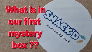 What is in our 1st Snack'd mystery box ?  #unboxing