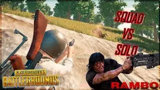 Battlegrounds - LoudSpy vs Four Guys - Rambo Solo vs Squad