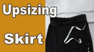 How to Upsize a tight Skirt in waist. Adjusting.