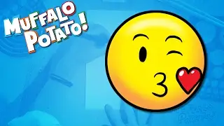 How to Draw the BLOWING KISSES EMOJI with Muffalo Potato