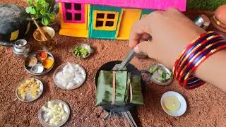 Fish Fry In Banana Leaf | Miniature cooking | MK MINI KITCHEN